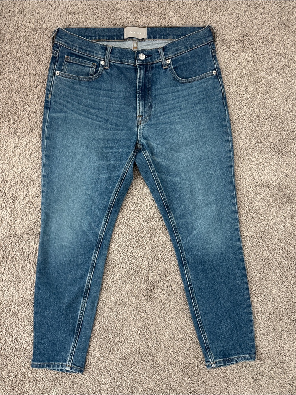 Everlane Medium Wash Cropped Ankle Jeans